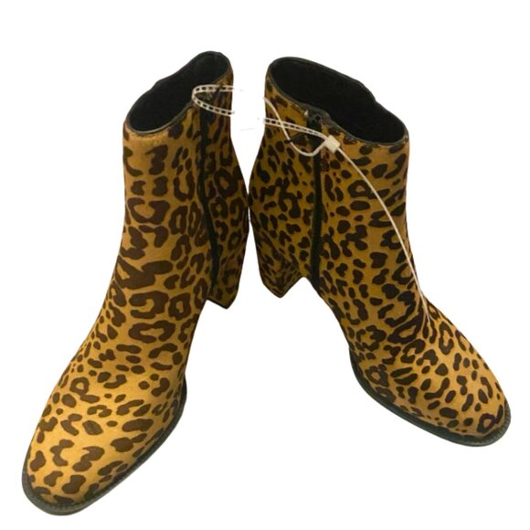Steve Madden Jazie Cow Hair Animal Print Ladies Booties Size 8M - Picture 5 of 5